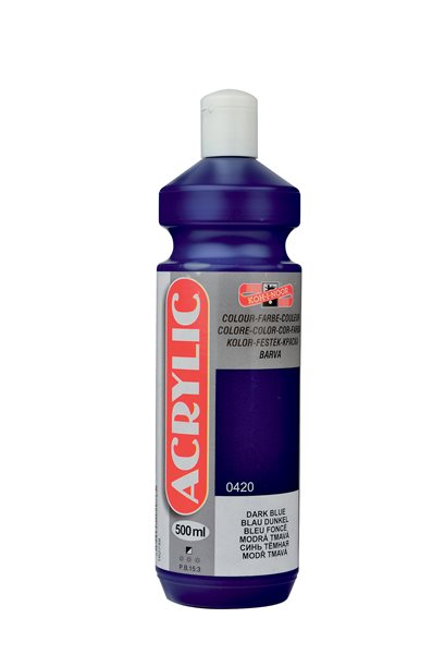 Levně Koh-i-noor akrylová barva Acrylic - 500 ml - modř tmavá