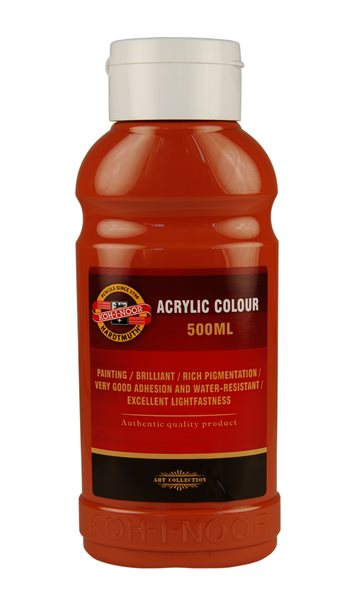 Levně Koh-i-noor akrylová barva Acrylic - 500 ml - hněď světlá