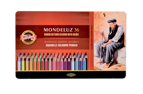 Umělecké akvarelové pastelky Koh-i-noor MONDELUZ - 36 ks