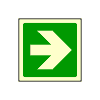 Směrovka levá, pravá k první pomoci (zelená) - 15×15/ FL-fólie