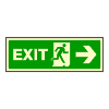 Exit vpravo - 30×10/ FL-fólie