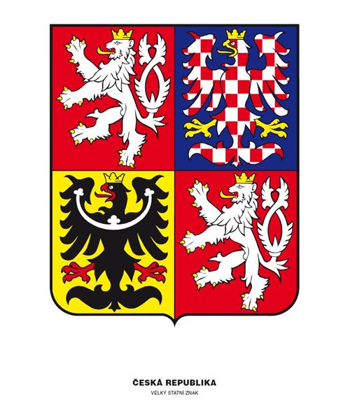 Státní znak ČR 300 × 400 mm, papír