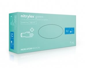 Rukavice Nitrylex zelené 100ks - vel. M