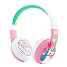 BuddyPhones Wave - Unicorn, dětská bluetooth voděodolná sluchátka, růžová