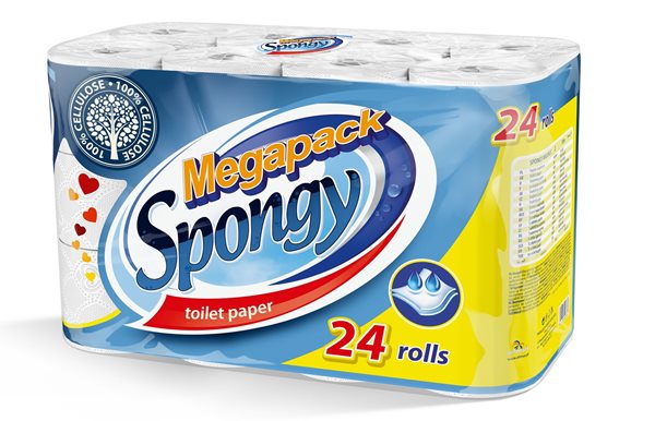 Toaletní papír Spongy 2 vrstvý