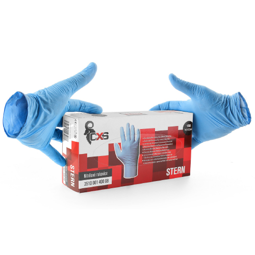 Levně Jednorázové rukavice Nitril STERN - vel. XL ( 100 ks )