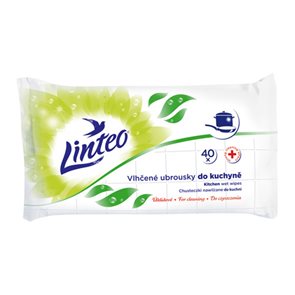 Vlhčen&#233; &#250;klidov&#233; ubrousky Linteo - do kuchyně - 40 ks