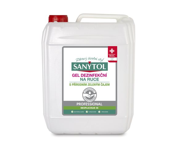 Levně SANYTOL Professional Dezinfekční gel na ruce - 5 L