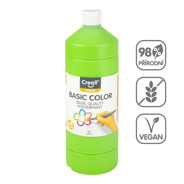 Temperová barva Creall 500 ml - světle zelená