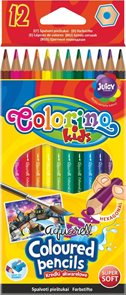 Pastelky akvarelové Colorino + štětec - 12 barev