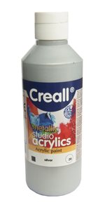 Akrylová barva Creall 250 ml - stříbrná