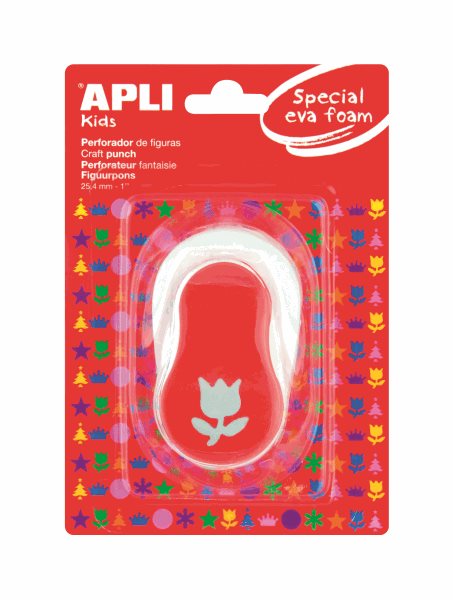 Levně APLI Děrovačka na papír i pěnovku - tulipán - 25,4 mm, Sleva 35%