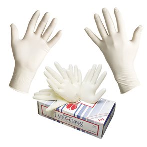 Vyšetřovací latexové rukavice - bez pudru velikost S ( 100 ks )