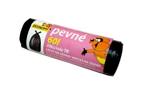 S&#225;čky na odpad HDPE 60 l - čern&#233; (20 ks)