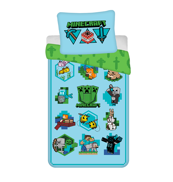 Jerry Fabrics dětské povlečení Minecraft "Lets play"