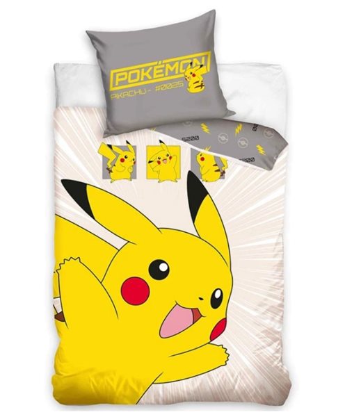 Dětské povlečení Pokémon - Pikachu v akci