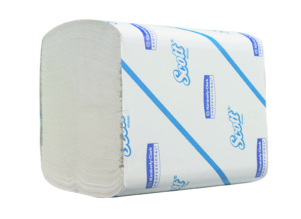 SCOTT toaletní papír skládaný - 2vrstvý, bílý ( 36 x 250 útržků)
