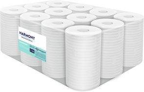 Harmony Professional Midi papírové ručníky v roli 2 vrstvé - šedé - 12 rolí