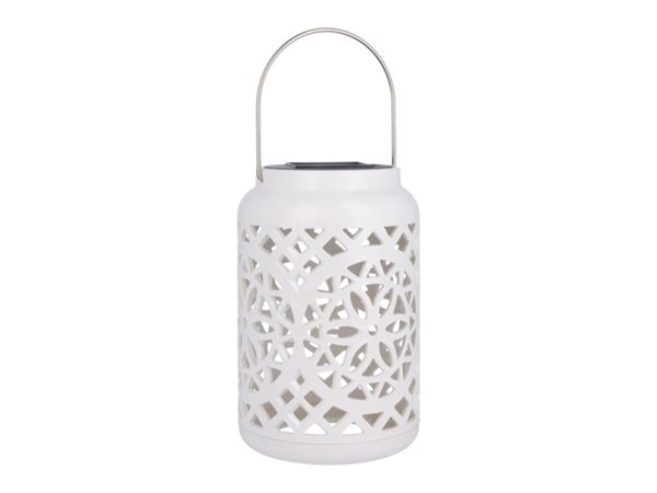 LED solární plastová lampa19 cm