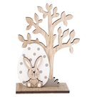 Dřevěná velikonoční dekorace - strom se zajíčkem