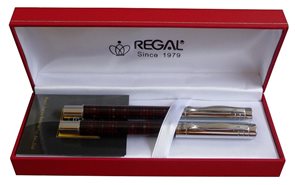 REGAL Psací souprava Scotish 131001RB - kuličkové pero gelové + roller, barva skotská tmavá