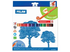 Milan Pastelky  dřevěné - 24 barev, trojhranné