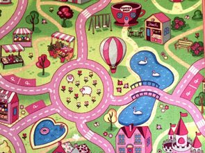 Dětský koberec Sladké město - 140 x 200 cm