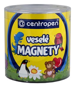Centropen Veselé magnety v dóze 9796, mix 30 ks