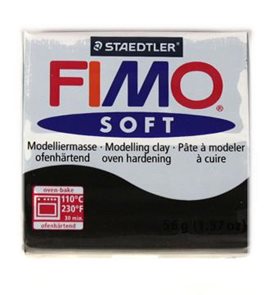 Modelovací hmota FIMO soft 57 g - 9 barva černá