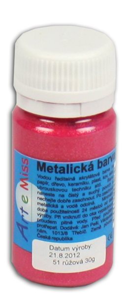 Univerzální barva - metalická 40 g barva růžová