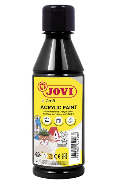 Levně Akrylová barva DECOR AKRYL 250 ml - černá