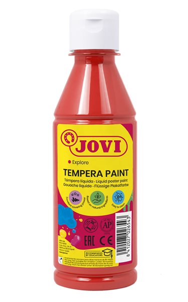 Temperová barva JOVI PREMIUM 250 ml - Červená, Sleva 29%