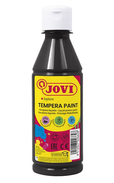 Temperová barva JOVI PREMIUM 250 ml - Černá, Sleva 29%