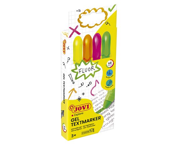 Gelové zvýrazňovače Jovi - sada 4 ks