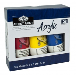 Akrylové barvy ROYAL & LANGNICKEL - 3 x 75 ml