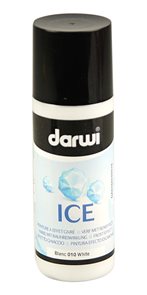 DARWI ICE Satinovací barva na sklo s ledovým efektem, 80 ml - bílá