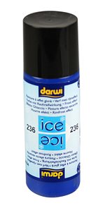 DARWI ICE Satinovací barva na sklo s ledovým efektem, 80 ml - tmavě modrá