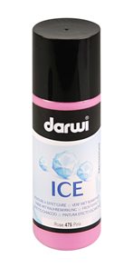 DARWI ICE Satinovací barva na sklo s ledovým efektem, 80 ml - růžová