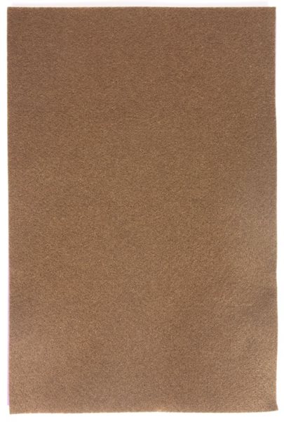 Levně Dekorační filc 150 g/m2 - barva hnědá - 20×30 cm, 150 g