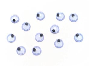 Pohyblivé oči - kulaté, 7 mm, 100 ks