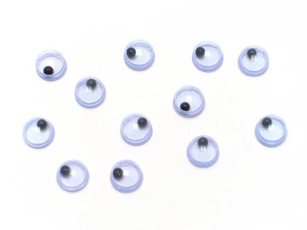 Levně Pohyblivé oči - kulaté, 7 mm, 100 ks