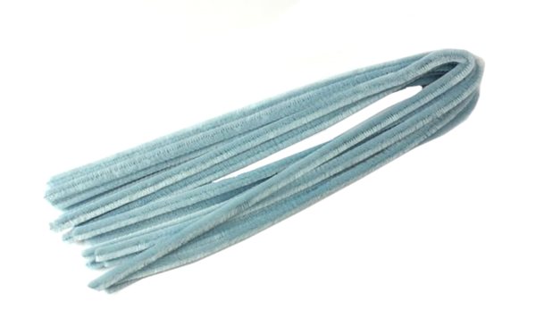 Levně Modelovací drátky - průměr 8 mm, délka 50 cm, 10 ks - barva světle modrá
