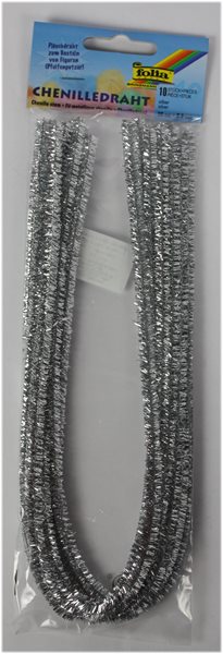 Modelovací drátky - stříbrné (10 ks, 50 cm)