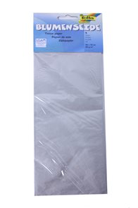 Hedvábný papír 50x70 cm, 20 g, 5 listů - barva stříbrná
