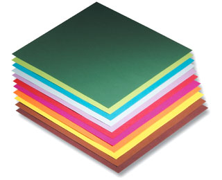 Levně Origami papír barevný 70 g/m2 - 15 × 15 cm, 500 archů