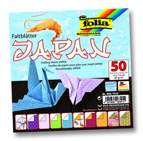 Origami papír Japonsko 80 g/m2 - 15 × 15 cm, 50 archů