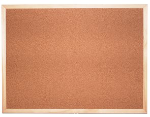 Korková tabule v dřevěném rámu 60 × 90 cm