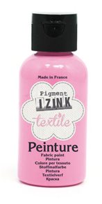 Barva na textil IZINK - klasická - 50 ml - růžová