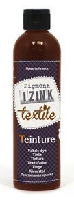 Barva na textil IZINK - tekutá- 250 ml - kaštanová
