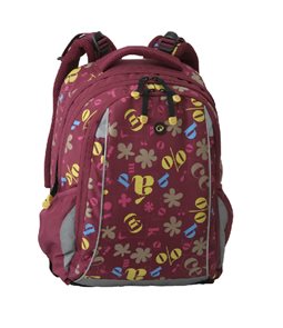 Školní batoh MEADOW 01A tmavě červený